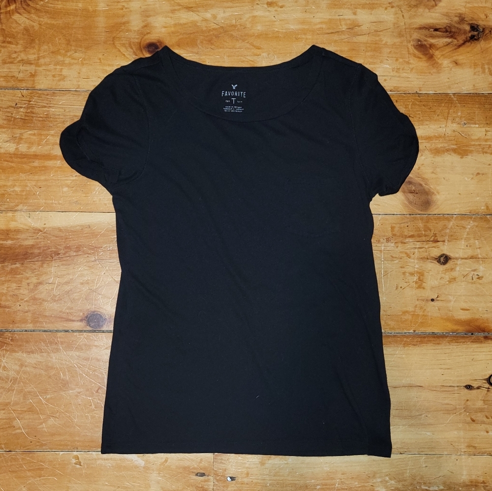 Black American Eagle Tee Size M